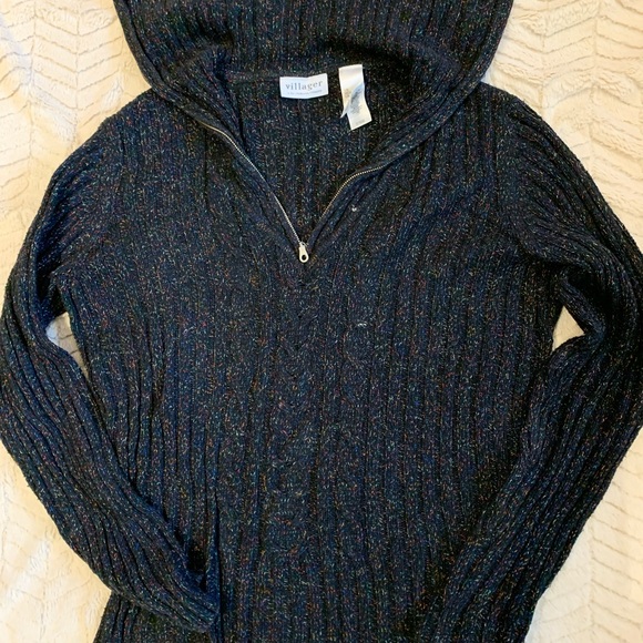 Liz Claiborne villager- soft, lightweight, cozy comfortable soft black - Picture 2 of 4